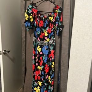 Beautiful flower floor length dress.